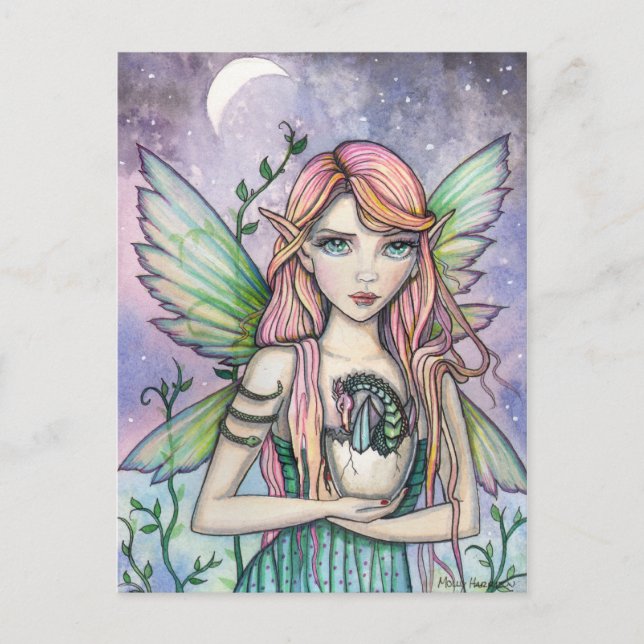 Cartão Postal "ilustrações de molly harrison" (Frente)