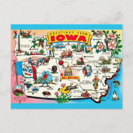 Cartão postal ilustrado do Iowa