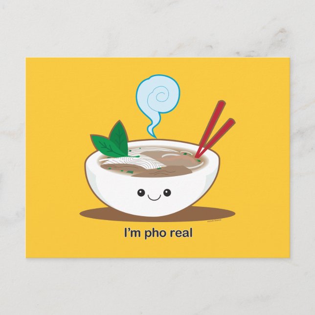 Cartão Postal I'm Pho Real (Frente)