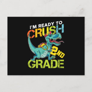 Cartão Postal Im Ready To Crush 2nd Second Grade Student Second