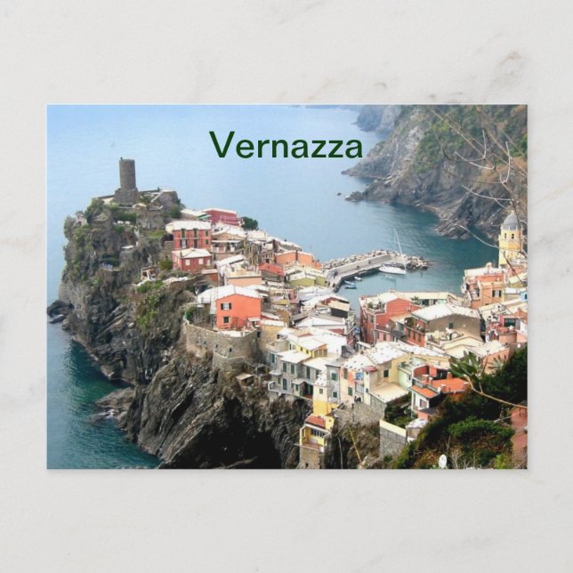Cartão Postal imã de geladeira vernazza italy (Frente)