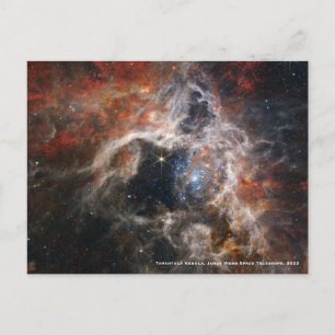 Cartão Postal Imagem 2022 do James Webb Tarantula Nebula Hi-Res