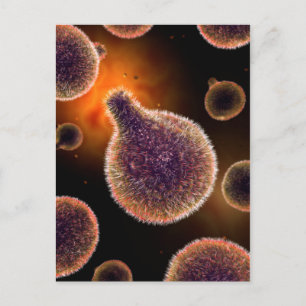 Cartão Postal Imagem Conceitual Do Plasmodium Causando Malária