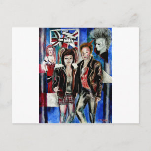Cartão Postal imagem da forma da música do punk rock