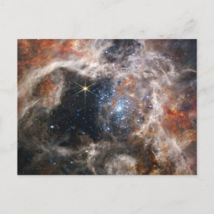 Cartão Postal Imagem da Nebula Tarantula do JWST
