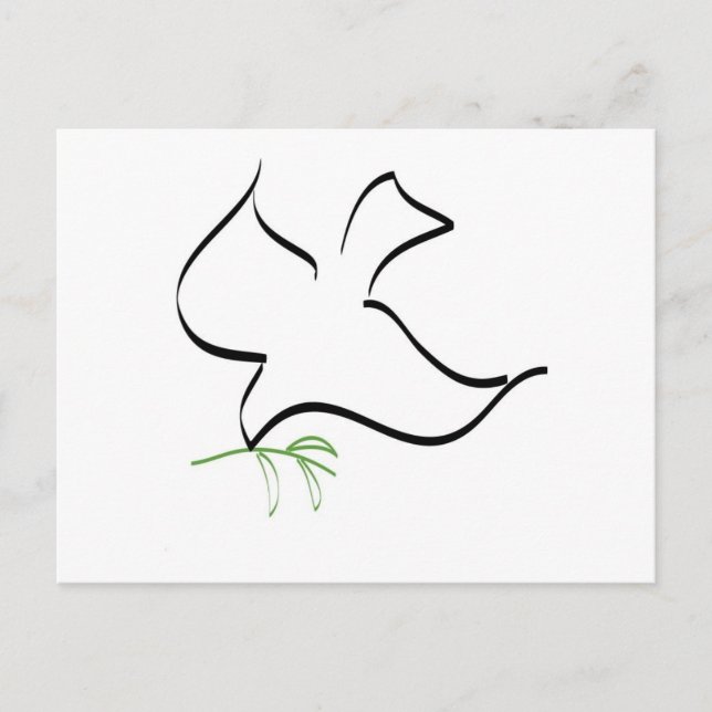 Cartão Postal Imagem da Ramificação da Porta e da Oliva (Frente)