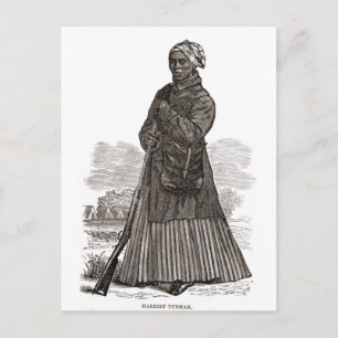 Cartão Postal Imagem de madeira de Harriet Tubman, antes de 1869