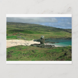 Cartão Postal Imagem de Moai Anakena Beach Rapa Nui Páscoa Islan