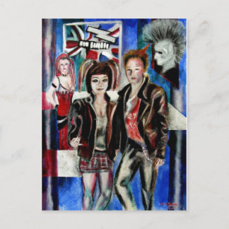 Cartão Postal imagem de moda de música punk rock