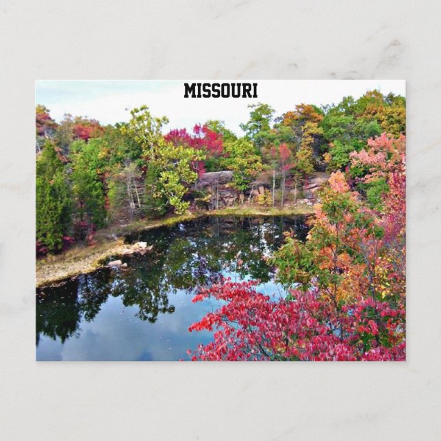 Cartão Postal Imagem de outono do Missouri (Frente)