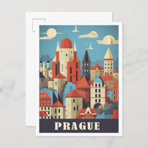 Cartão Postal Imagem de Viagem de Arte Checa de Praga