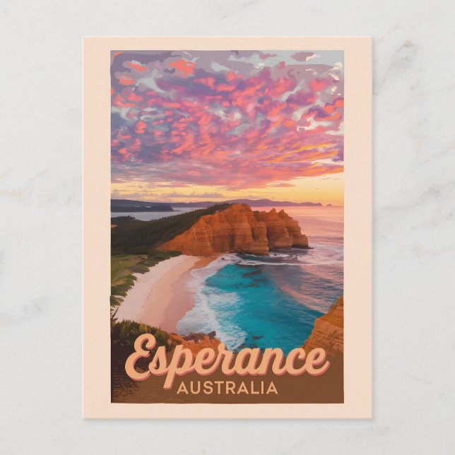 Cartão Postal Imagem de Viagem de Arte da Austrália Esperança (Frente)