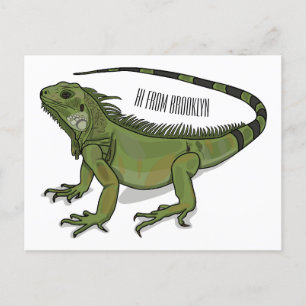 Cartão Postal Imagem do desenho de Iguana