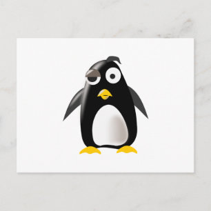 Cartão Postal Imagem do penguin tux linux