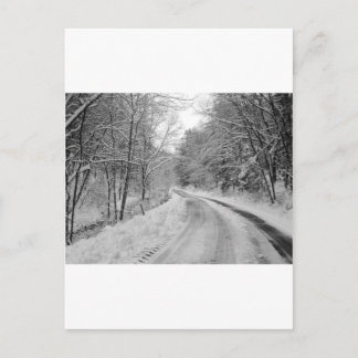 Cartão Postal Imagem em preto e branco da estrada country com ne