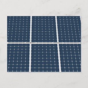 Cartão Postal Imagem engraçada de um painel de energia solar