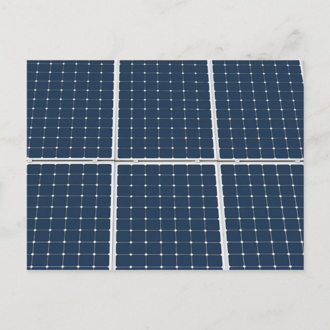 Cartão Postal Imagem engraçada de um painel de energia solar (Frente)