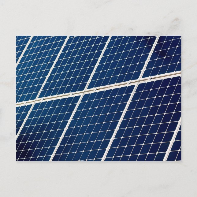 Cartão Postal Imagem engraçada de um painel de energia solar (Frente)