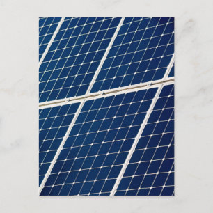 Cartão Postal Imagem engraçada de um painel de energia solar