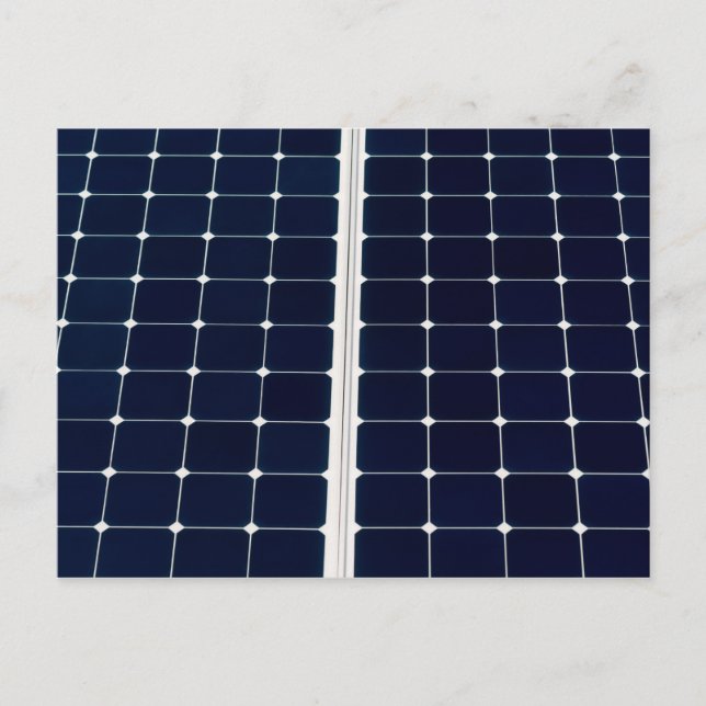 Cartão Postal Imagem engraçada de um painel de energia solar (Frente)
