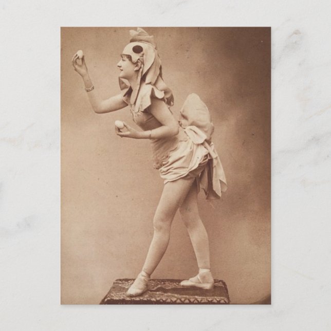 Cartão Postal Imagem estranha e engraçada da fantasia de frango (Frente)