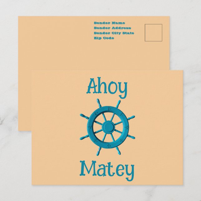 Cartão Postal Imagem Fotográfica Rústica do Roteiro de Direção d (Frente/Verso)