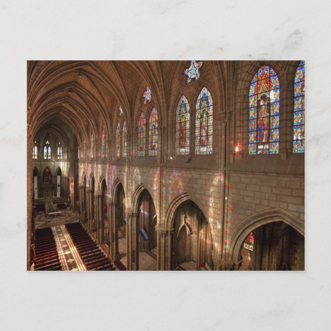 Cartão Postal Imagem HDR do Basilica Interior, Quito, Equador (Frente)