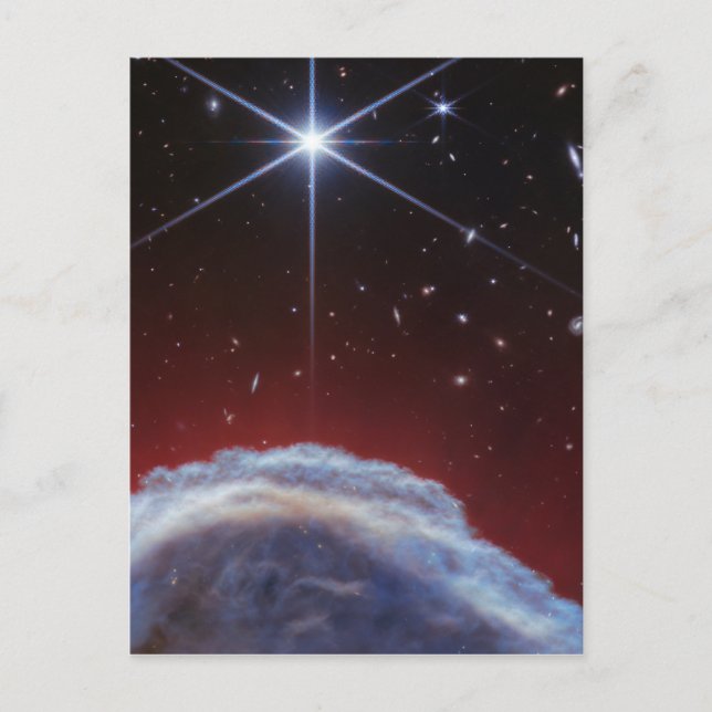 Cartão Postal Imagem JWST da Nebulosa de Horsehead (Frente)