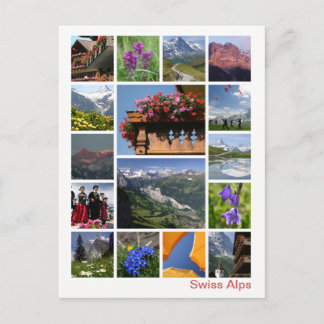 Cartão Postal Imagem múltipla dos Alpes suíços 2