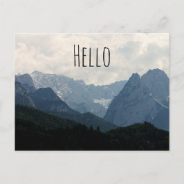 Cartão Postal Imagem natural do País das Montanhas Alpinas