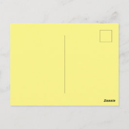 Cartão Postal Imagem Personalizada Amarela Clara Perfeita Padrão