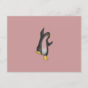Cartão Postal imagem tux do penguin linux
