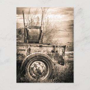Cartão Postal Imagem viagens vintage do campo italiano, retrô