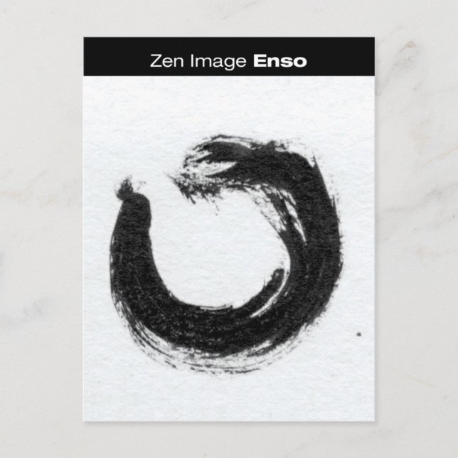 Cartão Postal Imagem Zen: Enso (Frente)