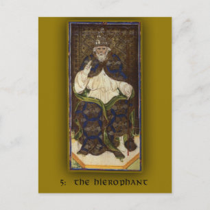 Cartão Postal Imagens da placa Visconti-Sforza Tarot em placas