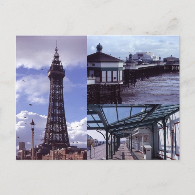 Cartão Postal Imagens do Blackpool 3 (Frente)