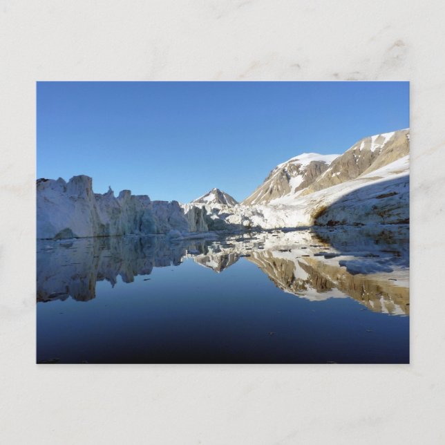 Cartão Postal Imagens espelhadas no Svalbard (Frente)