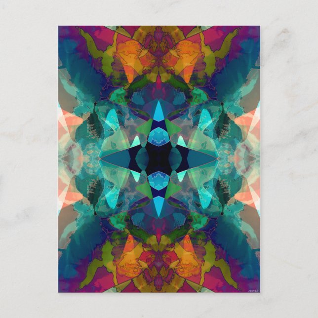 Cartão Postal Imaginação Inkblot (Frente)