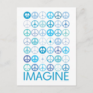 Cartão Postal IMAGINE - Sinais Azuis Internacionais da Paz