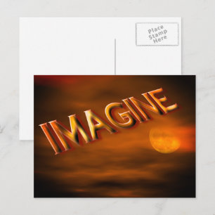 Cartão Postal Imaginem um Cartão-postal Inspirativo Sky Fantasy