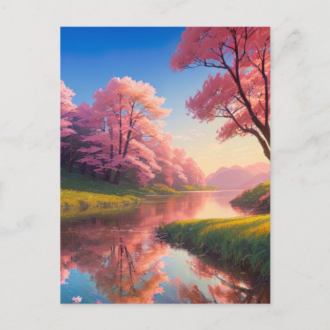 Cartão Postal Imerso na Paz e Beleza (Frente)