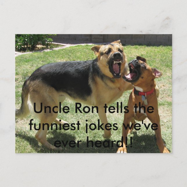 Cartão Postal IMG_2252, Tio Ron conta as piadas mais engraçadas  (Frente)
