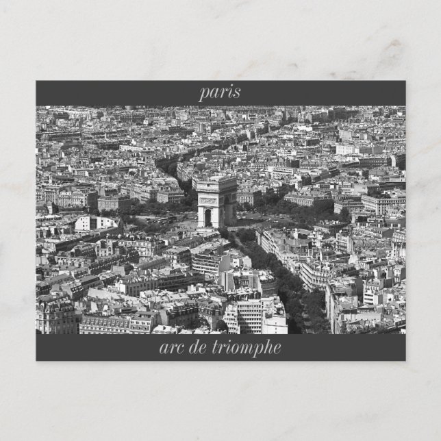 Cartão Postal IMG_2588_2, arc de triomphe, paris (Frente)