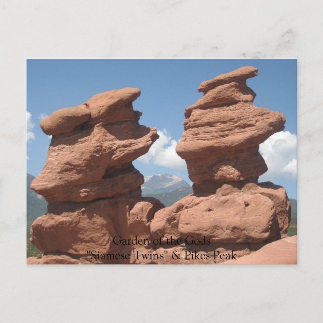 Cartão Postal IMG_4295, Jardim dos Deuses "Gêmeos Siameses" e .. (Frente)