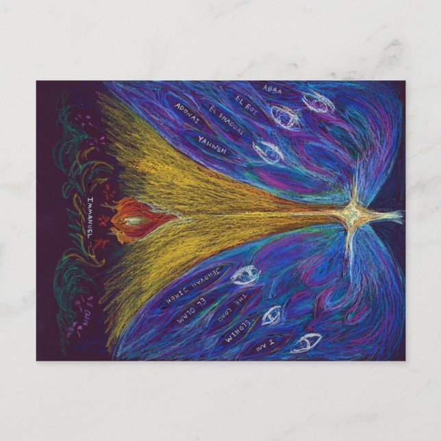 Cartão Postal Immanuel Oil Pastel de Christina Wert, (Frente)