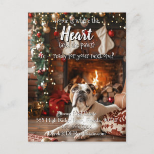 Cartão Postal Imóveis Amigáveis aos Animais de Natal cachorro 