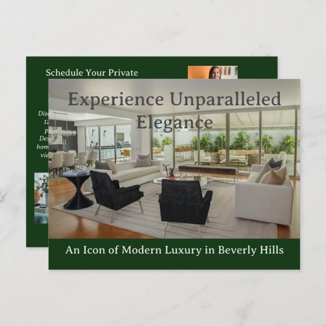 Cartão Postal Imóveis de Luxo (Frente/Verso)
