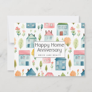 Cartão Postal Imóveis Personalizados Feliz Aniversário de Casa