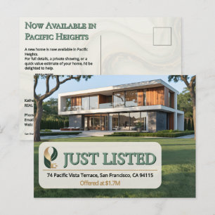 Cartão Postal Imóvel de Luxo Recém Cadastrado Foto de Agente Imo