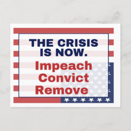 Cartão Postal Impeach Remove Convict SOS Upside Down Flag